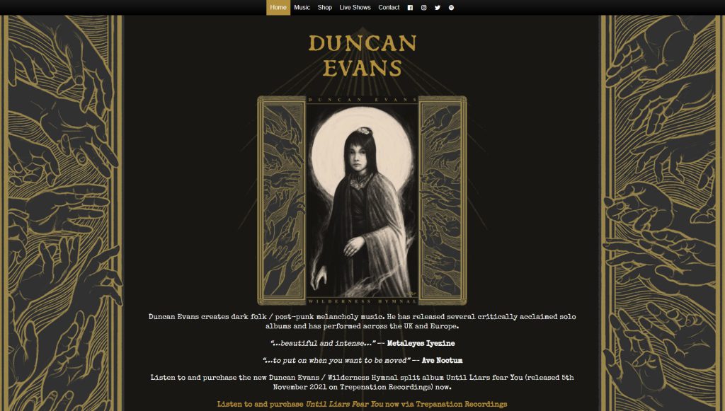 Webdesign - Duncan Evans